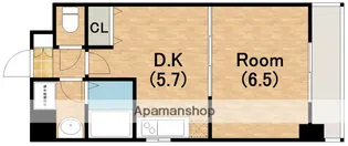 フロンティアタワー九条Ⅱ(旧)CITYSPIRE九条Ⅱ【12階】の間取り