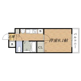 プレサンス新大阪クレスタ【0604号室】の間取り