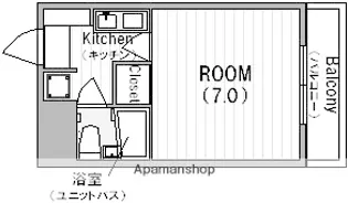 ライオンズマンション大正【6階】の間取り
