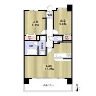 トレス・アコルデ【11階】の間取り