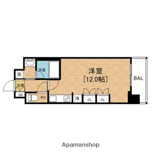 KDXレジデンス本町橋【7階】の間取り