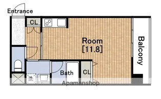 KDXレジデンス本町橋【9階】の間取り