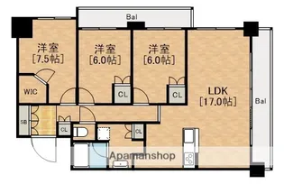 3LDKの間取り画像