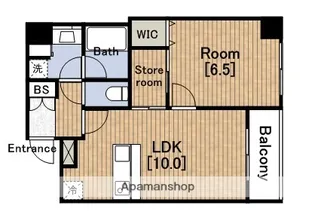 CITY SPIRE難波グレイス【11階】の間取り