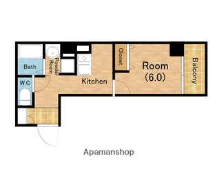 みおつくし東なんば【10階】の間取り
