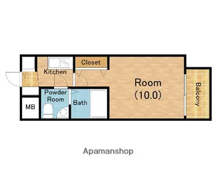 PHOENIX難波EAST【3階】の間取り