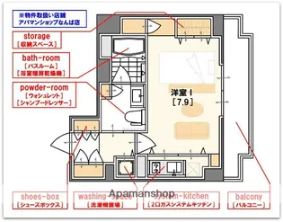 リンクハウス京町堀【7階】の間取り