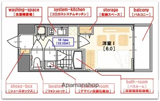 エスリード心斎橋EAST【3階】の間取り