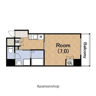 ELLE難波WEST【5階】の間取り