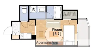 グランパシフィック芦原橋駅前(GRAND)【3階】の間取り