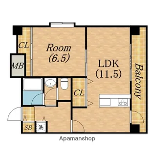 CITY SPIRE桜川Ⅰ(旧マスターズ・レジデンス桜川Ⅰ)【3階】の間取り