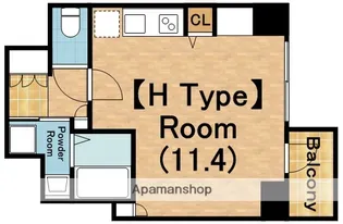 ルーセントオーデン難波(LUCENT)【12階】の間取り