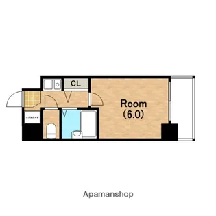 セレッソコート西心斎橋Ⅱ【9階】の間取り