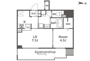 アーバネックス本町【10階】の間取り