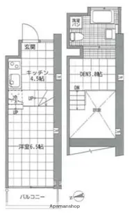 ミッドスクエア難波【6階】の間取り