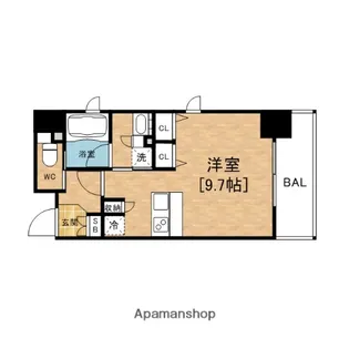 アーバネックス北浜【7階】の間取り
