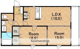 パティオイトー【3階】の間取り
