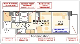 セイル淀屋橋【13階】の間取り