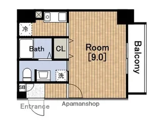 ダイドーメゾン大阪御堂筋【4階】の間取り