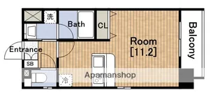 アーバンフラッツ上町【14階】の間取り
