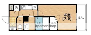 エスリード大手前【10階】の間取り