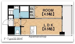 プレサンスOSAKA DOMECITYワンダー【11階】の間取り