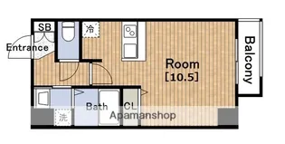 WILLDO松屋町【10階】の間取り