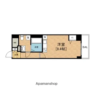 ドゥーエ玉造(DUE)【10階】の間取り