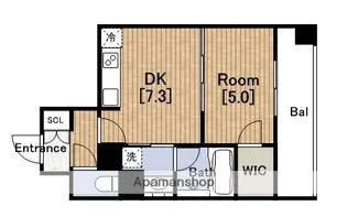 レジディア心斎橋ウエスト(RESIDIA)【11階】の間取り