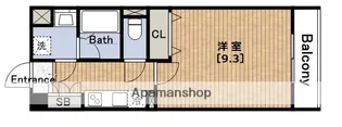 エスリード長堀タワー【5階】の間取り