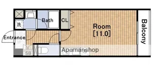 エスリード長堀タワー【2階】の間取り