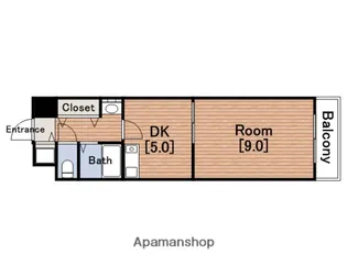 グリーンプラザ瓦町【2階】の間取り