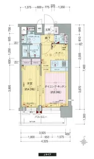 プレサンス新大阪ヴィガ【8階】の間取り