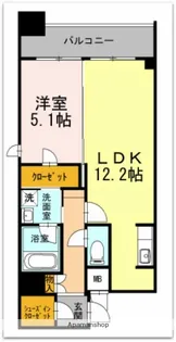 カスタリア堺筋本町【15階】の間取り