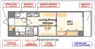 ジューム南船場【4階】の間取り
