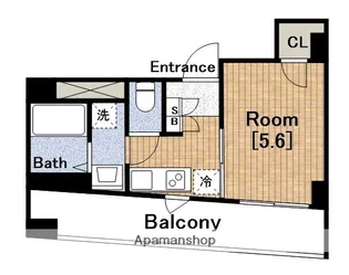 シャトーアスティナ高麗橋【10階】の間取り