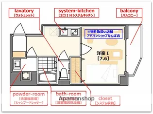 モンサンミッシェル北浜【11階】の間取り