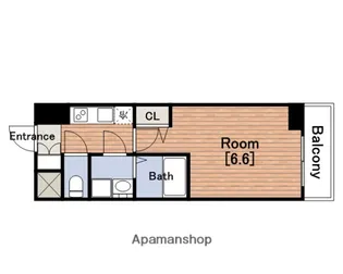 エスリード阿波座レジデンス【7階】の間取り