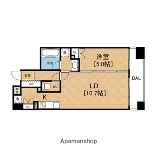 プライムアーバン堺筋本町(PRIME)【11階】の間取り