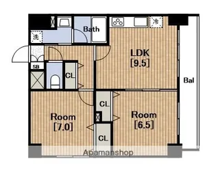 イグレック南本町【14階】の間取り