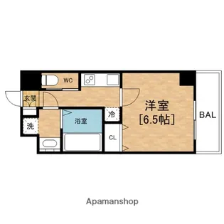 LALA PLACE京町堀プロムナード【2階】の間取り