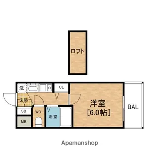 エステムコート難波WEST−SIDE大阪ドーム前【9階】の間取り