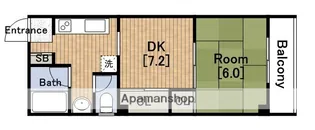 CITY SPIRE立売堀(旧KWプレイス立売堀)【6階】の間取り