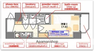 スワンズシティ大手前ソレイユ【4階】の間取り