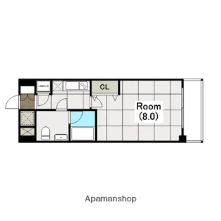 アプリーレ京町堀【9階】の間取り