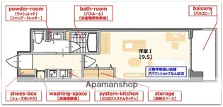 コンフォリア阿波座【2階】の間取り