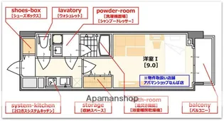 コンフォリア京町堀【11階】の間取り