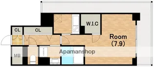 ハビテ靱センターコート【4階】の間取り