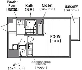 ダイドーメゾン大阪・中之島【4階】の間取り
