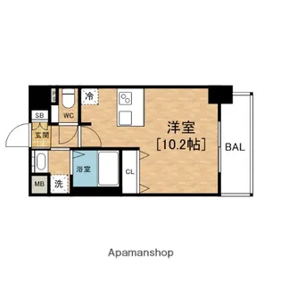 大阪府大阪市西区立売堀5丁目【マンション】の間取り